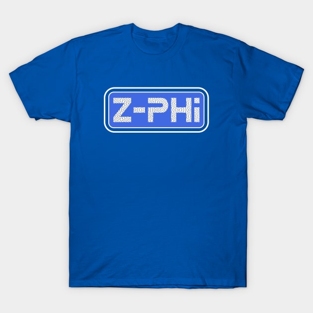 Zeta Phi Beta Z-Phi Badge T-Shirt by DrJOriginals